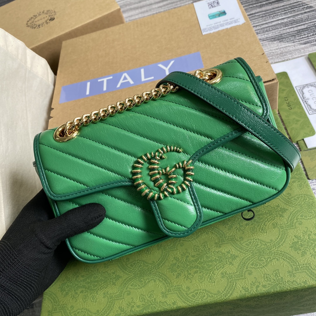446744 GG Marmont mini matelassé shoulder bag