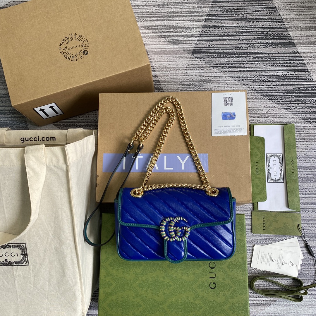446744 GG Marmont mini matelassé shoulder bag