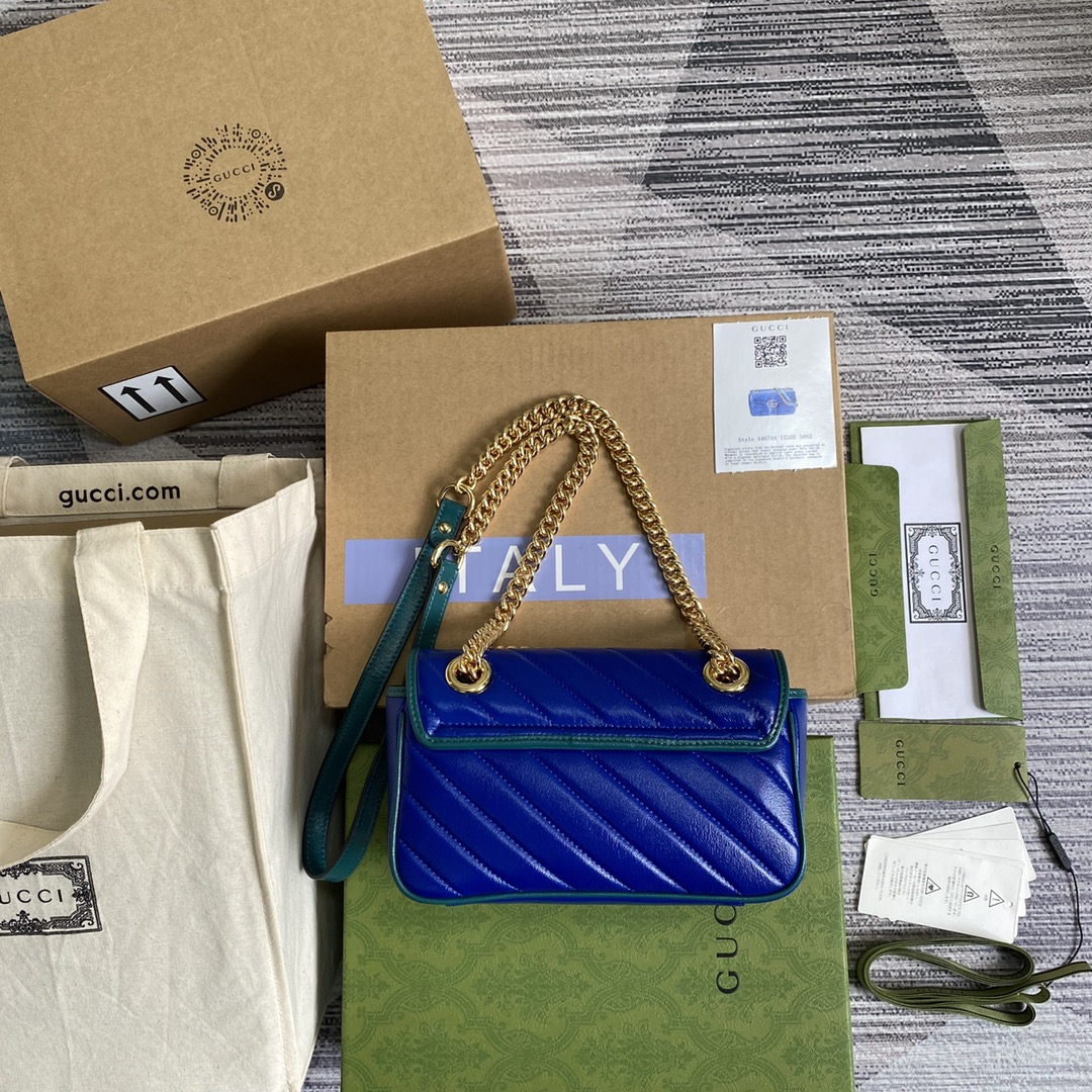 446744 GG Marmont mini matelassé shoulder bag
