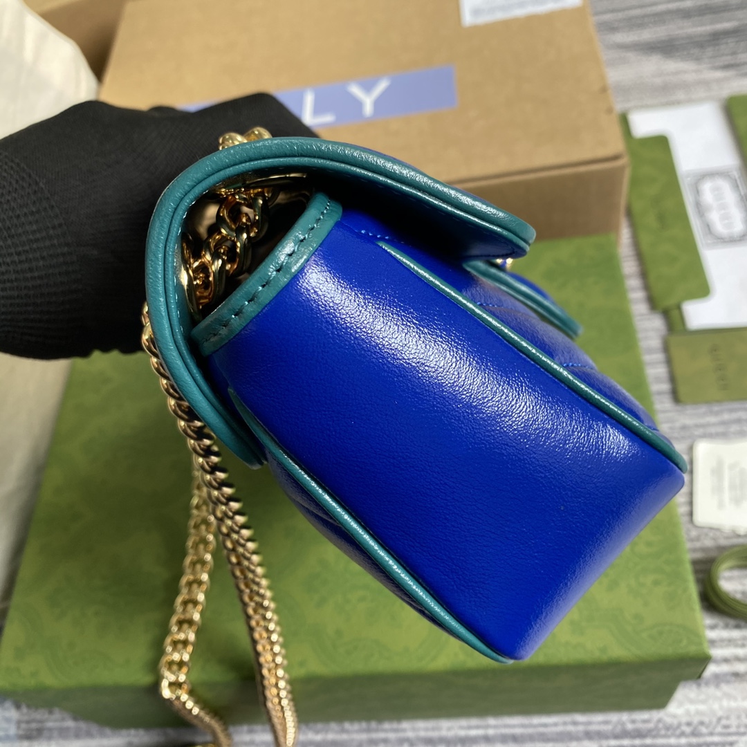 446744 GG Marmont mini matelassé shoulder bag