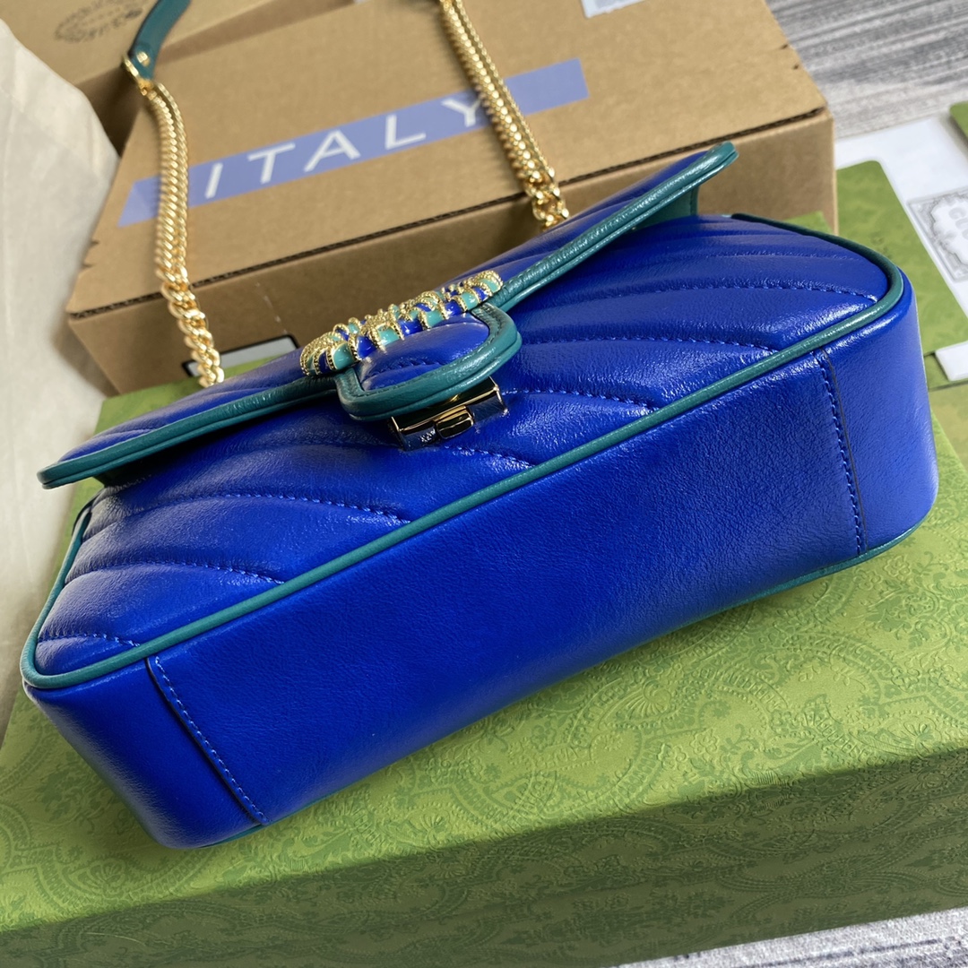 446744 GG Marmont mini matelassé shoulder bag