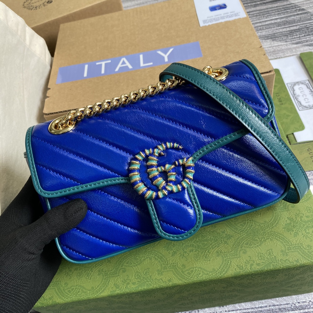 446744 GG Marmont mini matelassé shoulder bag