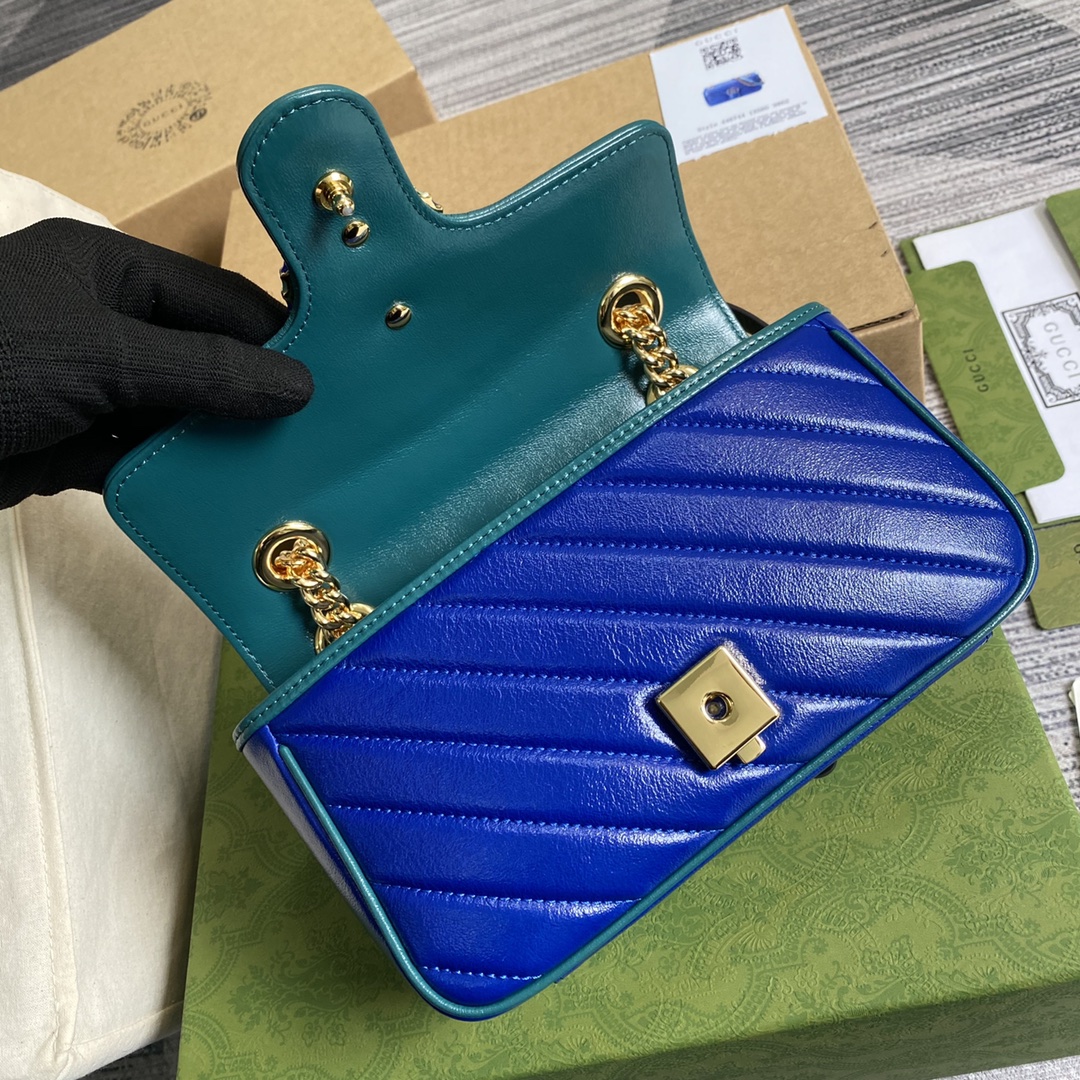 446744 GG Marmont mini matelassé shoulder bag