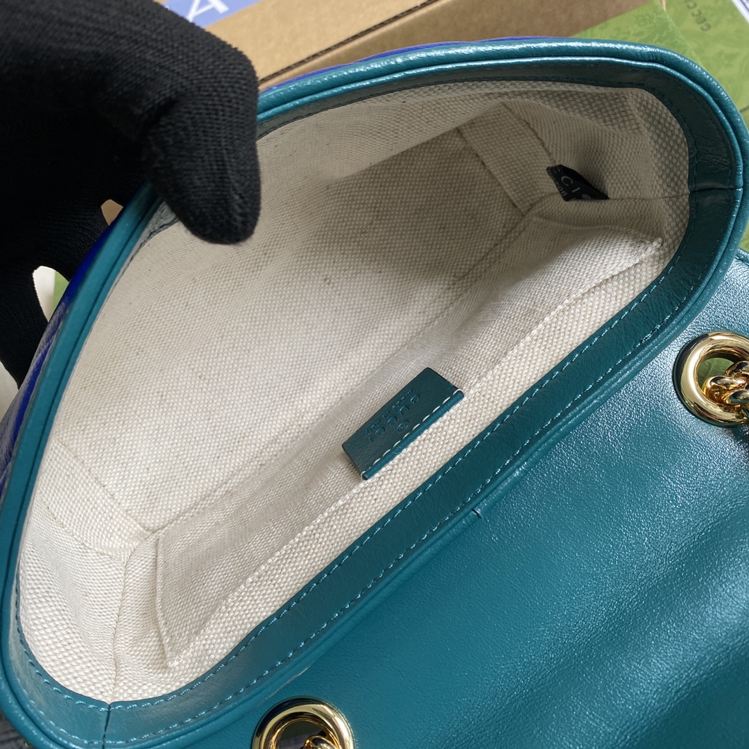 446744 GG Marmont mini matelassé shoulder bag