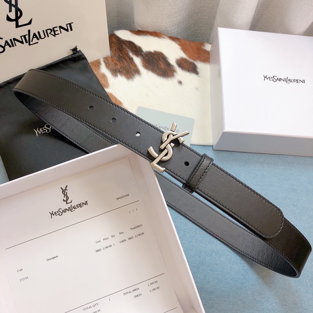 Saint Laurent Belt, Width 30mm