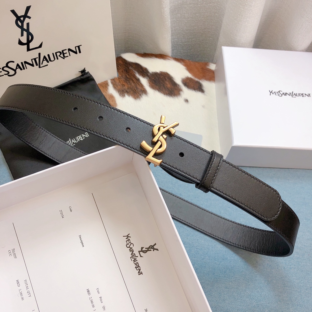 Saint Laurent Belt, Width 30mm