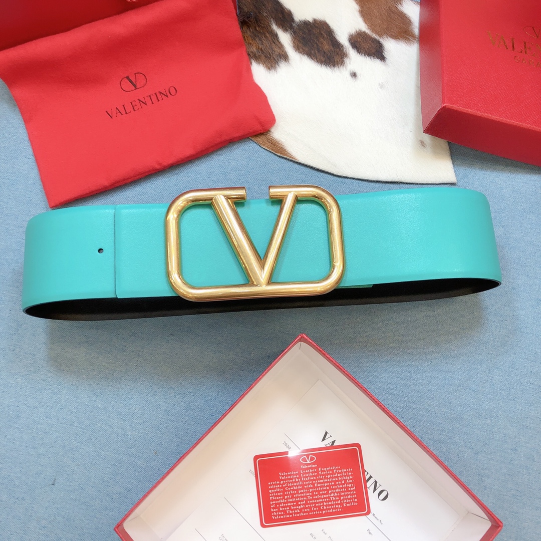 REVERSIBLE VLOGO SIGNATURE BELT IN GLOSSY CALFSKIN 70 MM / 2.8 IN.