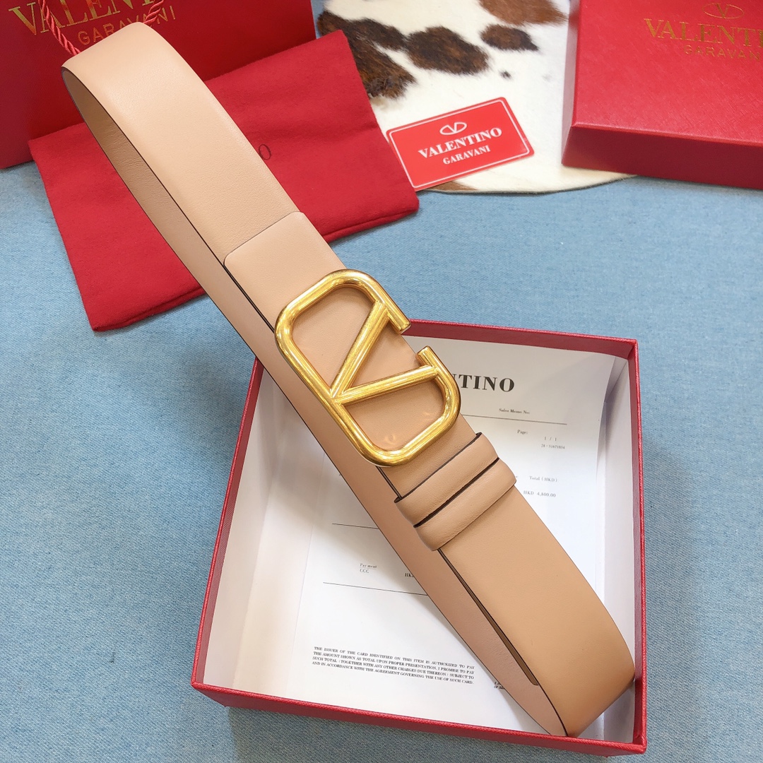 REVERSIBLE VLOGO SIGNATURE BELT IN GLOSSY CALFSKIN 40MM
