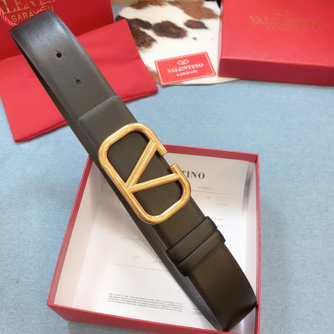 REVERSIBLE VLOGO SIGNATURE BELT IN GLOSSY CALFSKIN 40MM