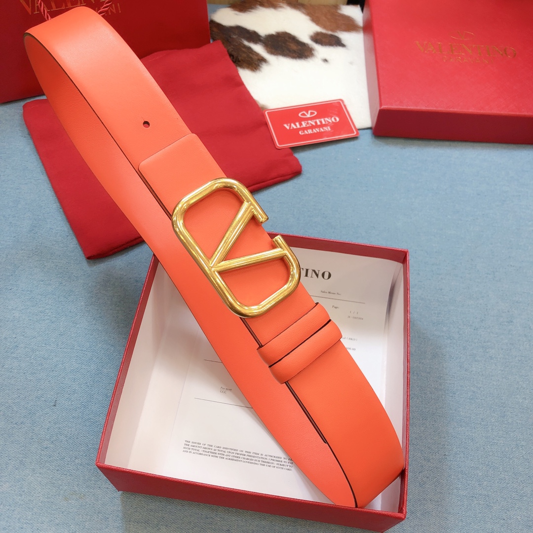 REVERSIBLE VLOGO SIGNATURE BELT IN GLOSSY CALFSKIN 40MM