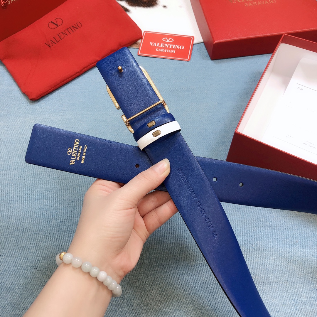 REVERSIBLE VLOGO SIGNATURE BELT IN GLOSSY CALFSKIN 40MM