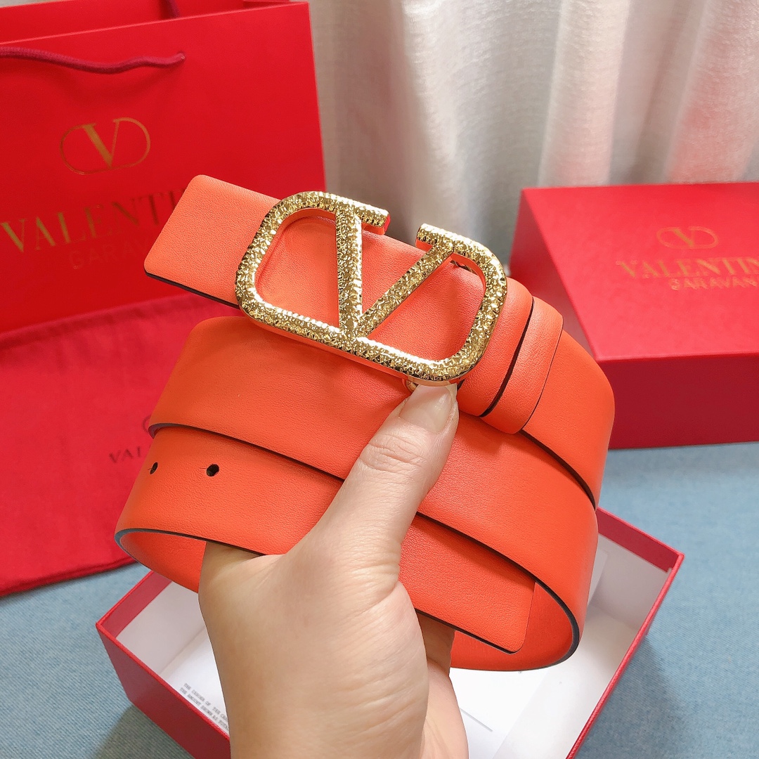 REVERSIBLE VLOGO SIGNATURE BELT IN GLOSSY CALFSKIN 40MM
