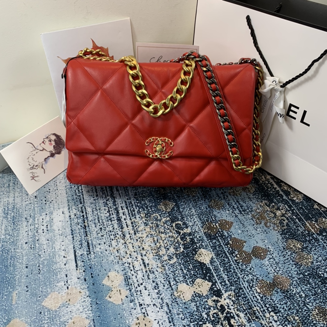 AS1162 chanel 19 maxi flap bag, CHANEL HANDBAGS