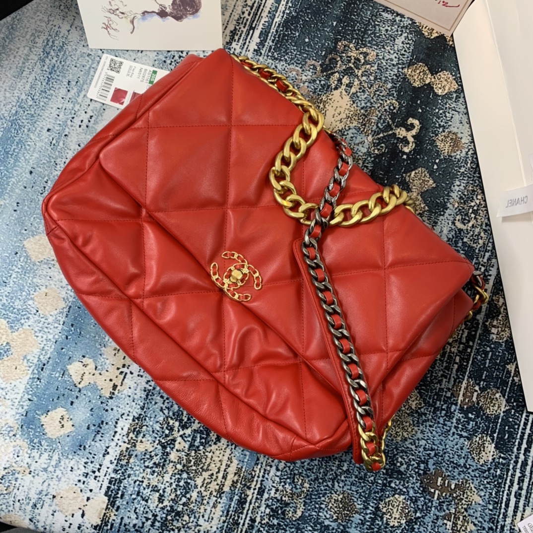 AS1162 chanel 19 maxi flap bag, CHANEL HANDBAGS