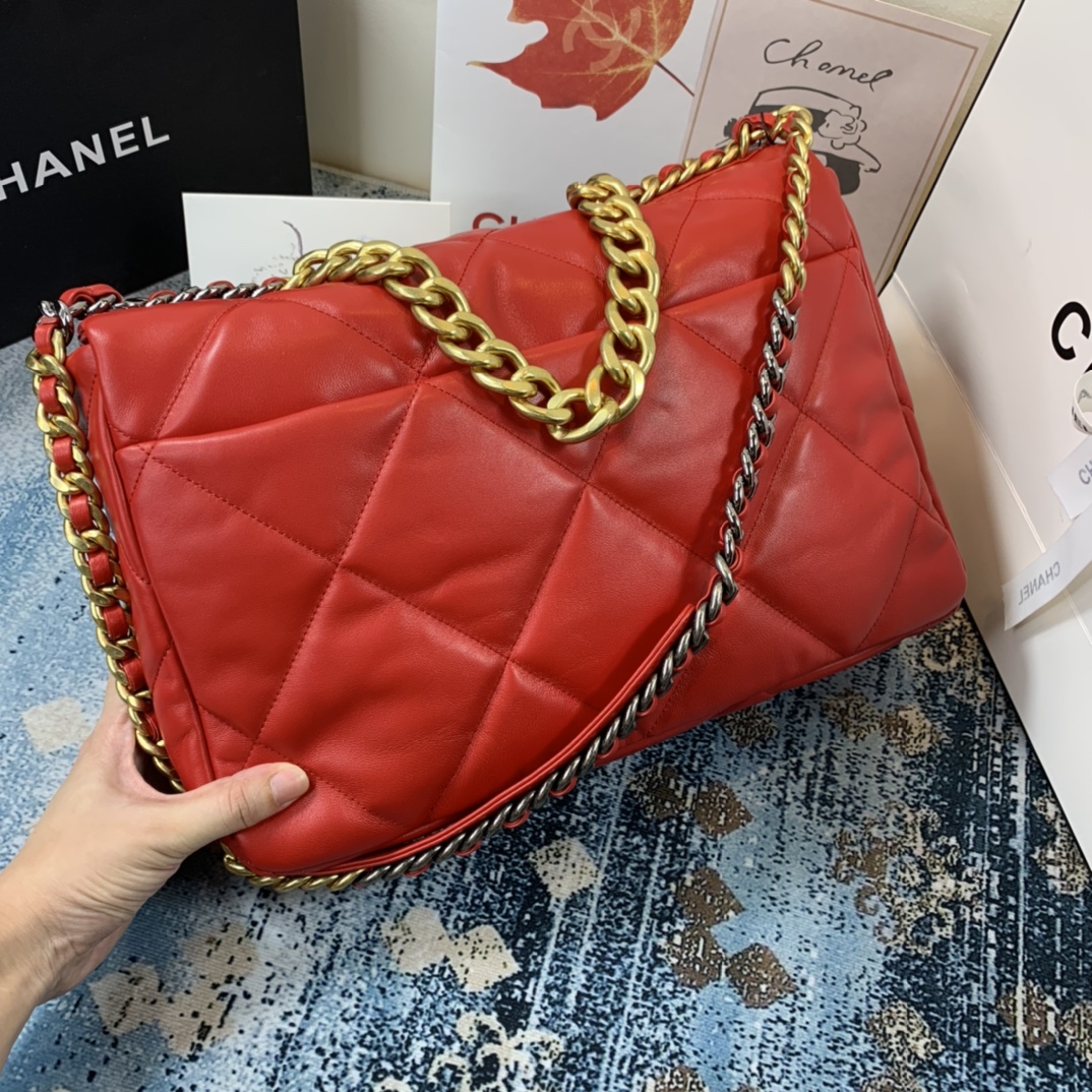 AS1162 chanel 19 maxi flap bag, CHANEL HANDBAGS