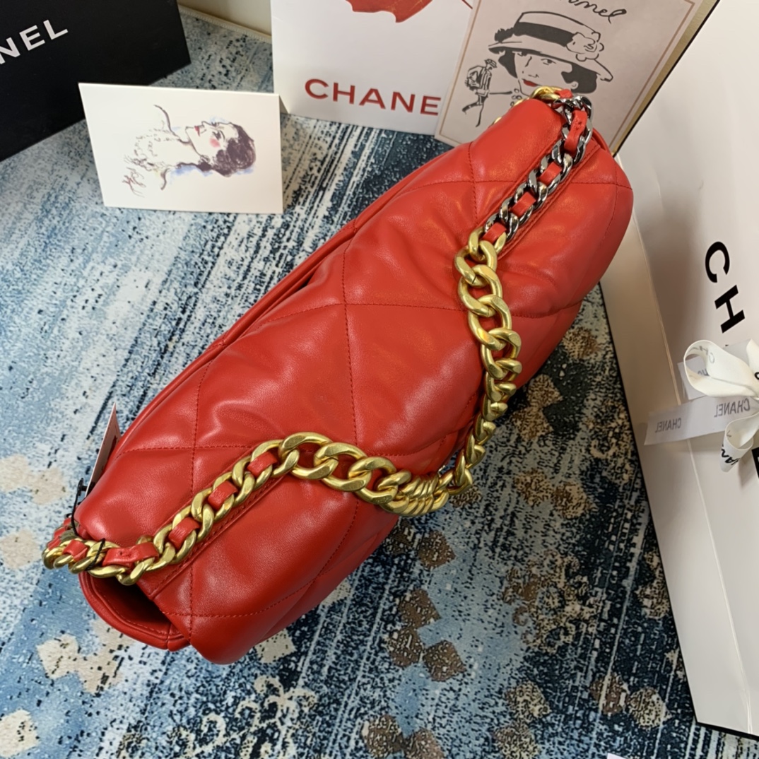 AS1162 chanel 19 maxi flap bag, CHANEL HANDBAGS