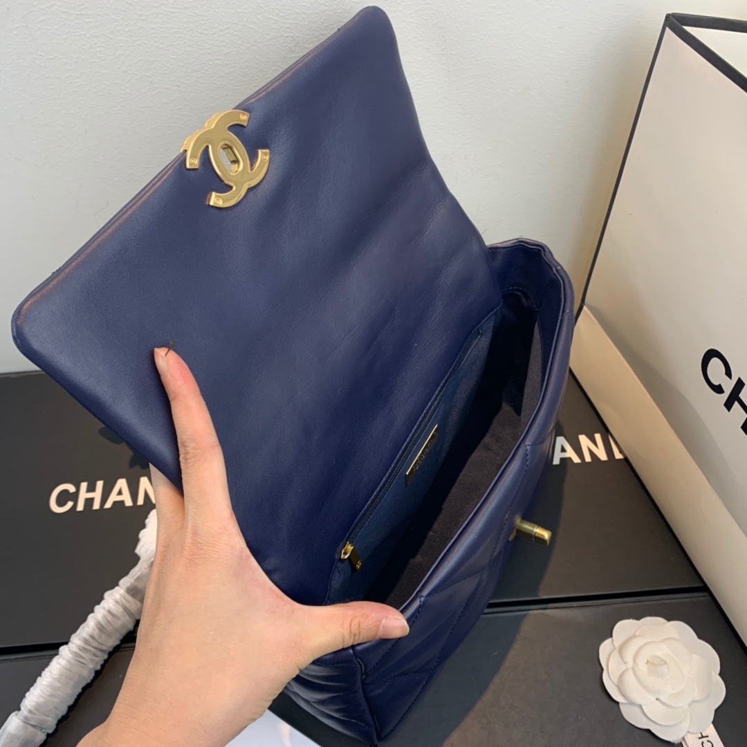 AS1161 chanel 19 large flap bag, CHANEL HANDBAGS