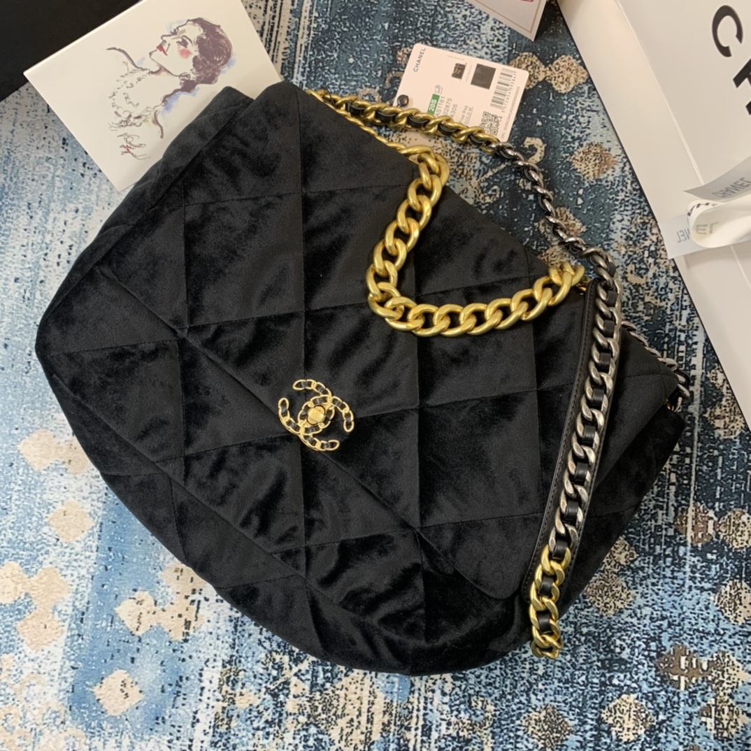 AS1162 chanel 19 maxi flap bag, CHANEL HANDBAGS