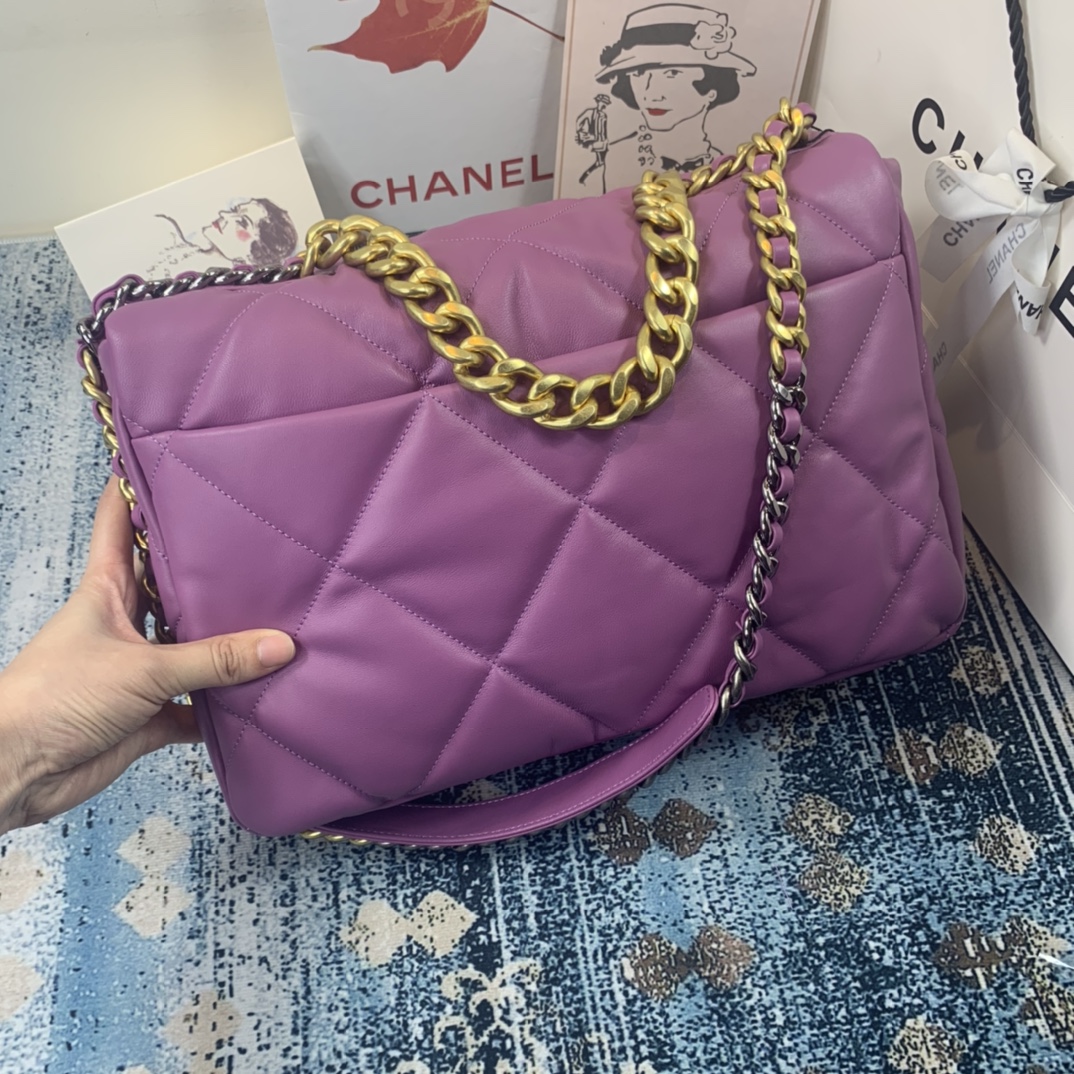 AS1162 chanel 19 maxi flap bag, CHANEL HANDBAGS