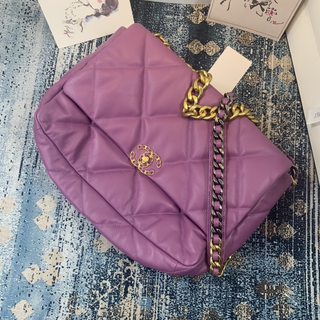 AS1162 chanel 19 maxi flap bag, CHANEL HANDBAGS