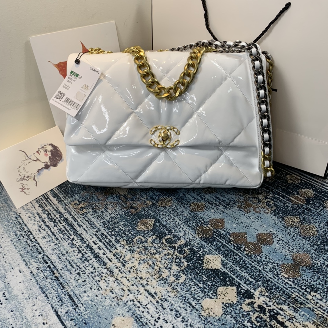 AS1162 chanel 19 maxi flap bag, CHANEL HANDBAGS