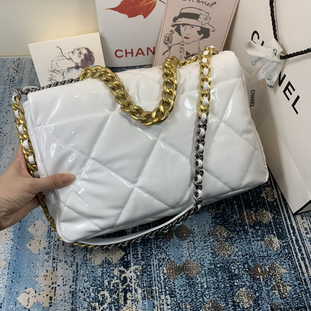 AS1162 chanel 19 maxi flap bag, CHANEL HANDBAGS