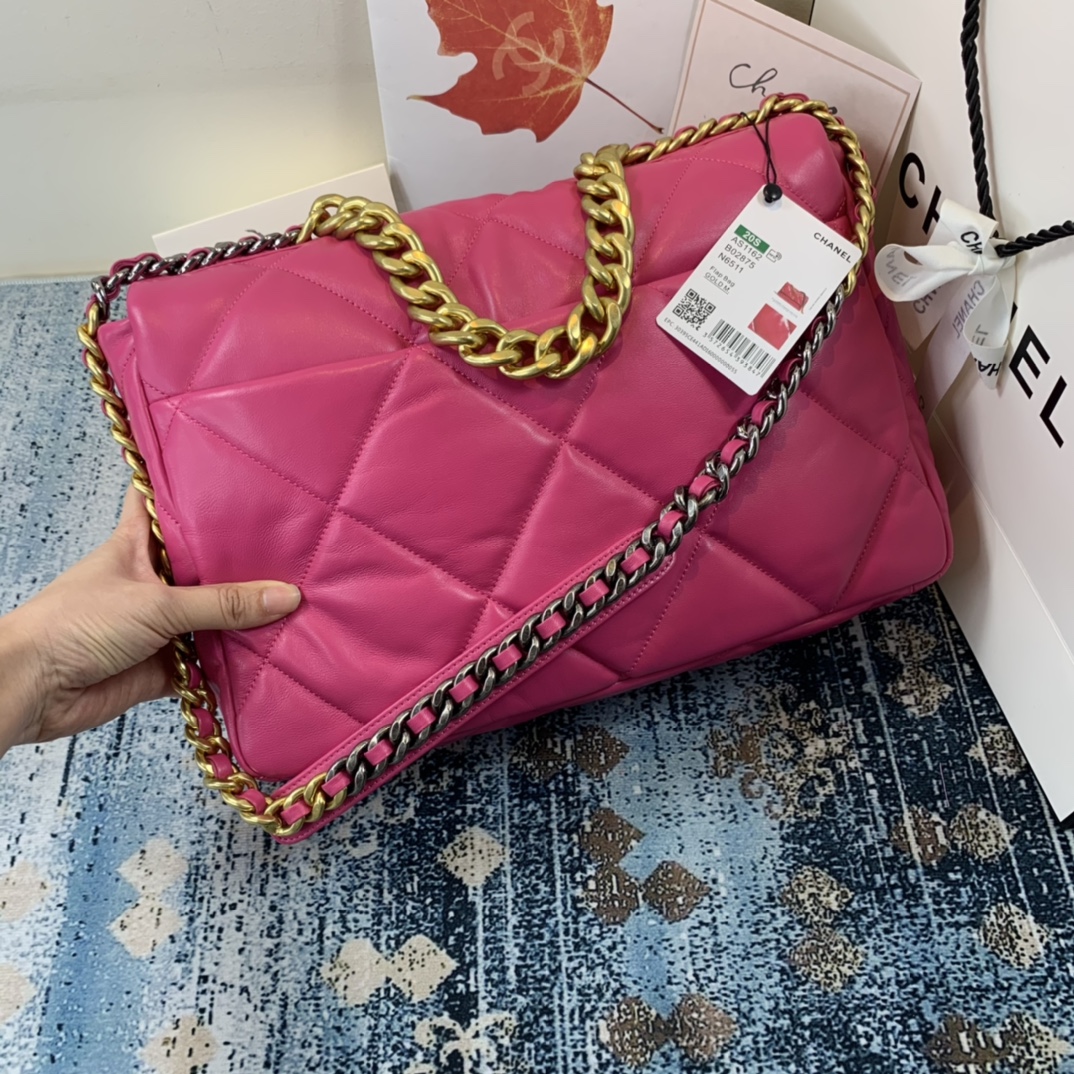 AS1162 chanel 19 maxi flap bag, CHANEL HANDBAGS
