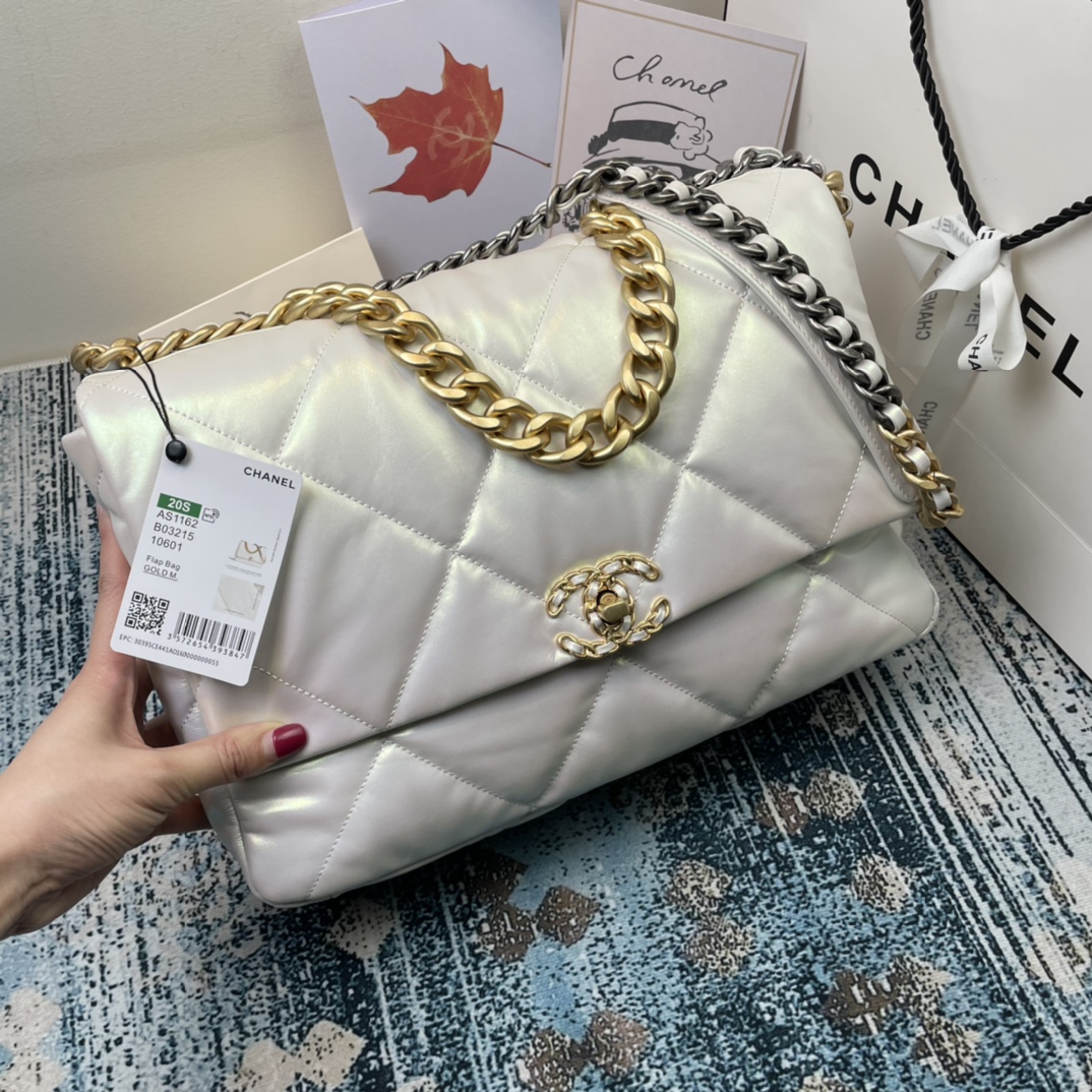 AS1162 chanel 19 maxi flap bag, CHANEL HANDBAGS