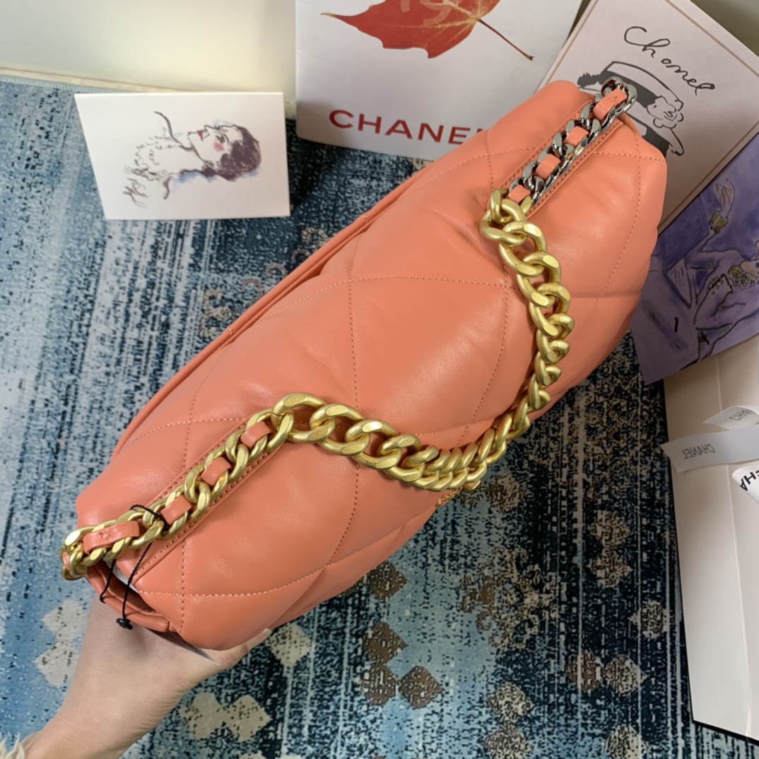 AS1162 chanel 19 maxi flap bag, CHANEL HANDBAGS