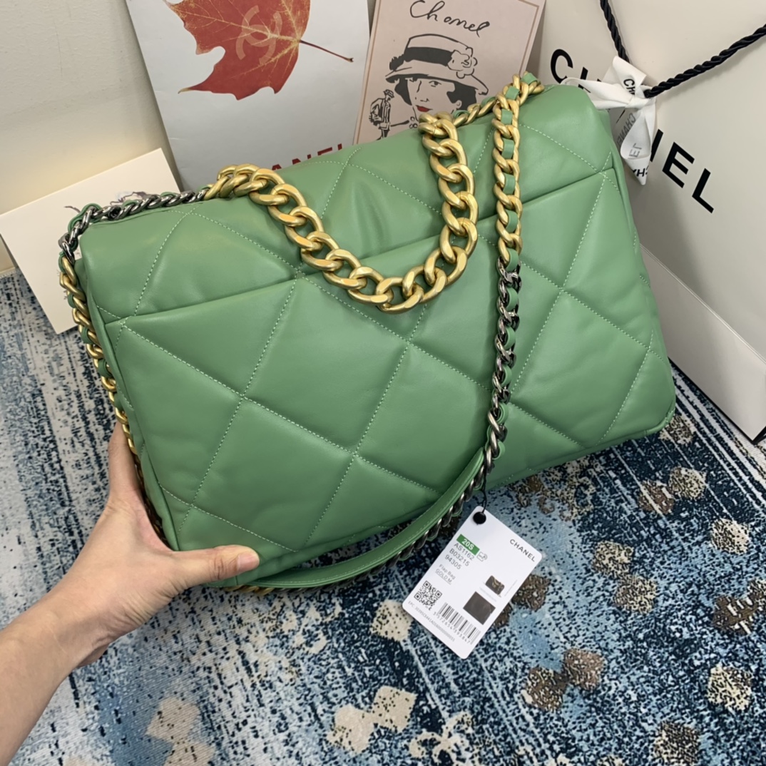 AS1162 chanel 19 maxi flap bag, CHANEL HANDBAGS