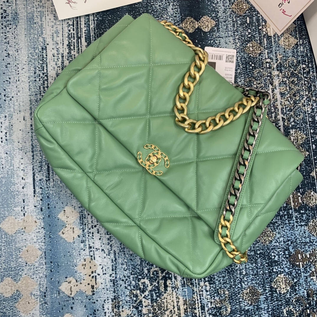 AS1162 chanel 19 maxi flap bag, CHANEL HANDBAGS