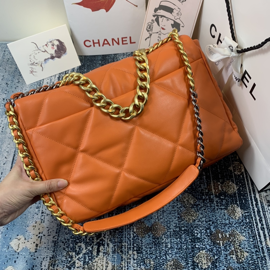 AS1162 chanel 19 maxi flap bag, CHANEL HANDBAGS