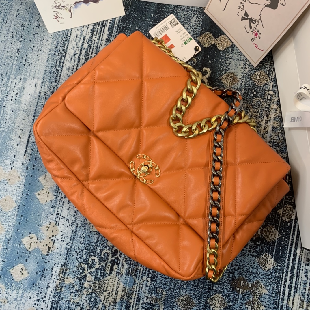 AS1162 chanel 19 maxi flap bag, CHANEL HANDBAGS