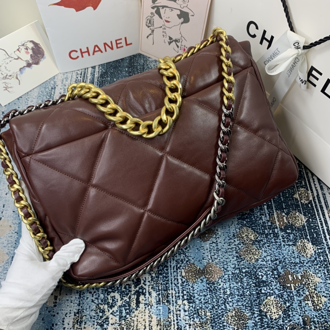 AS1162 chanel 19 maxi flap bag, CHANEL HANDBAGS