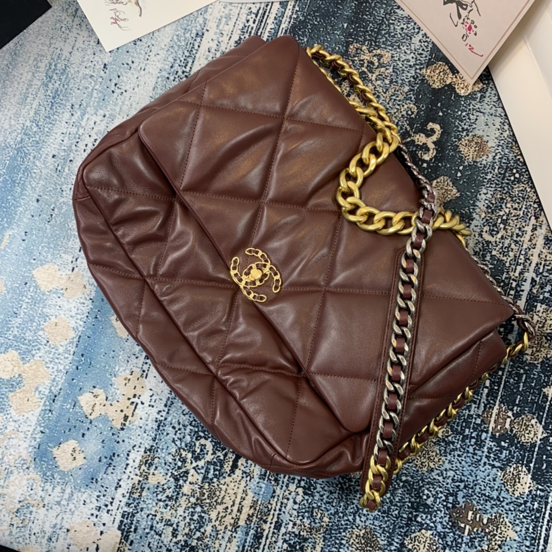 AS1162 chanel 19 maxi flap bag, CHANEL HANDBAGS