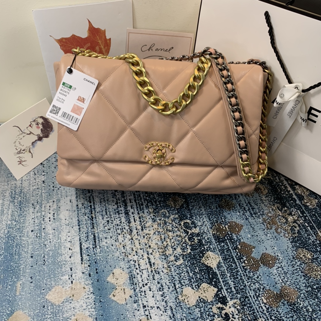 AS1162 chanel 19 maxi flap bag, CHANEL HANDBAGS