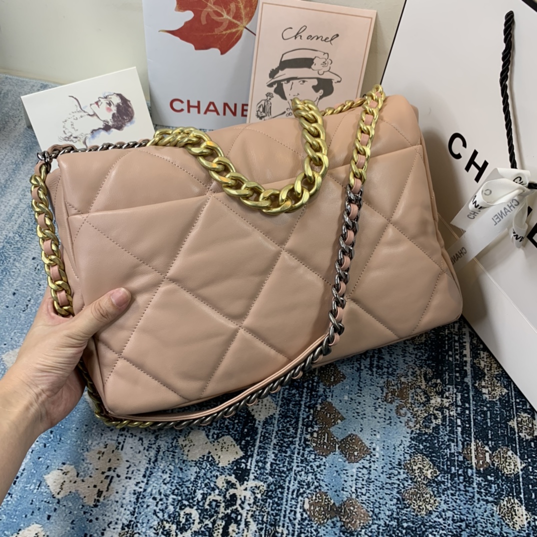 AS1162 chanel 19 maxi flap bag, CHANEL HANDBAGS