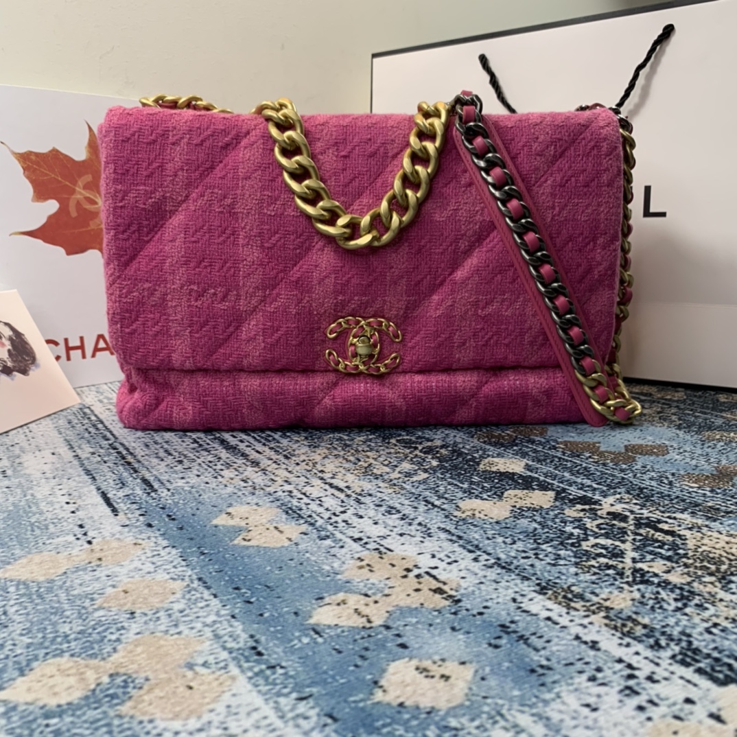 AS1162 chanel 19 maxi flap bag, CHANEL HANDBAGS
