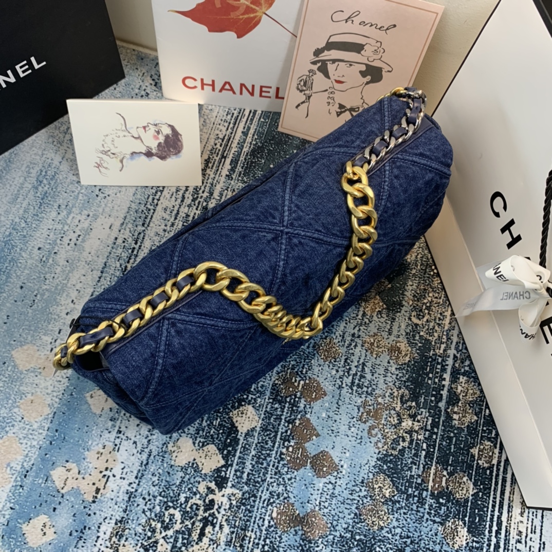 AS1162 chanel 19 large flap bag, CHANEL HANDBAGS