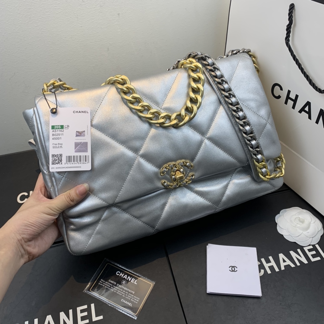 AS1162 chanel 19 maxi flap bag, CHANEL HANDBAGS