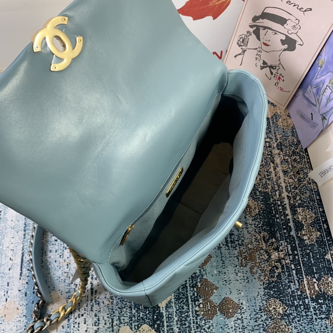 AS1161 chanel 19 large flap bag, CHANEL HANDBAGS