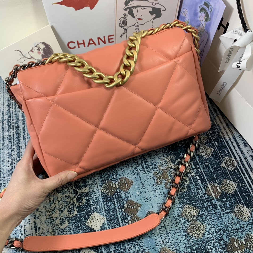 AS1161 chanel 19 large flap bag, CHANEL HANDBAGS