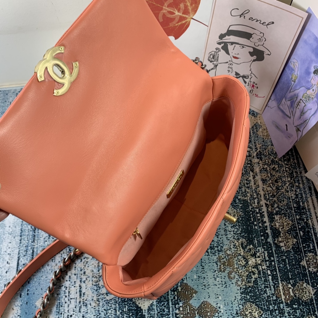 AS1161 chanel 19 large flap bag, CHANEL HANDBAGS