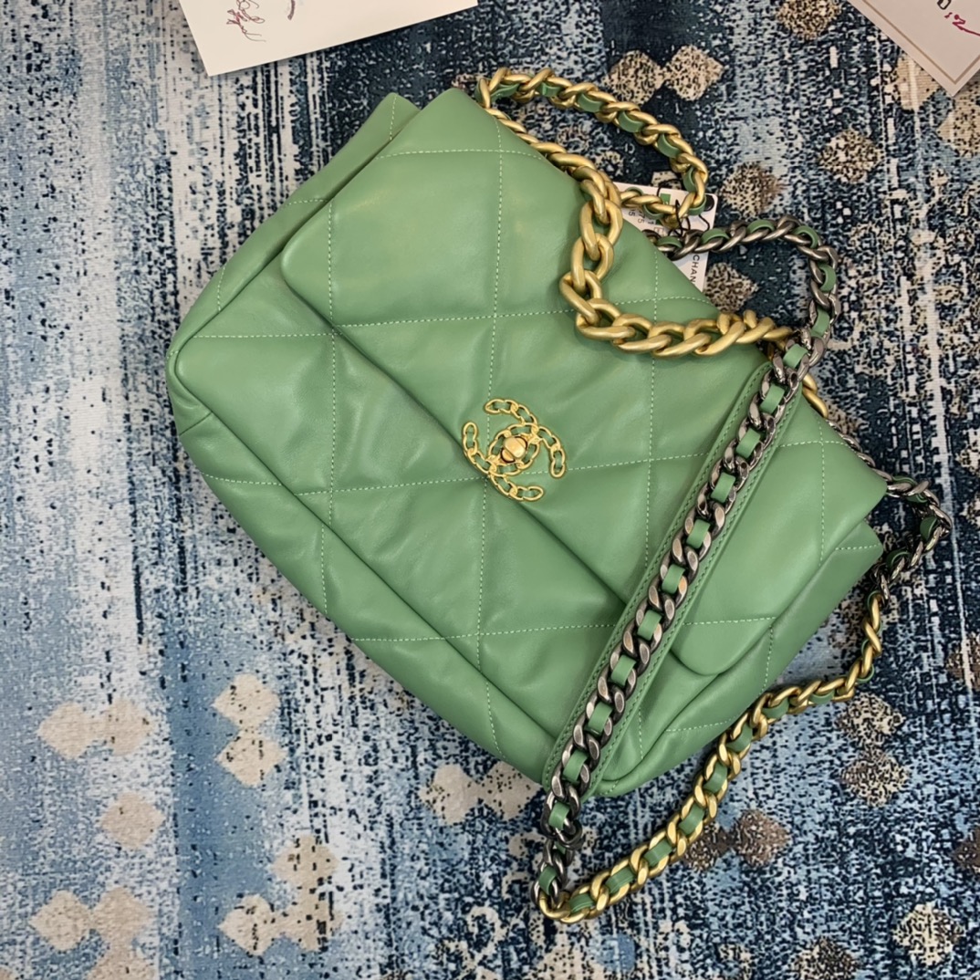 AS1161 chanel 19 large flap bag, CHANEL HANDBAGS
