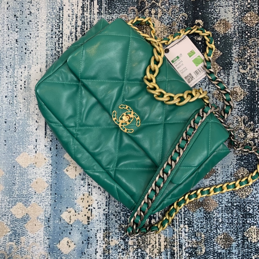 AS1161 chanel 19 large flap bag, CHANEL HANDBAGS