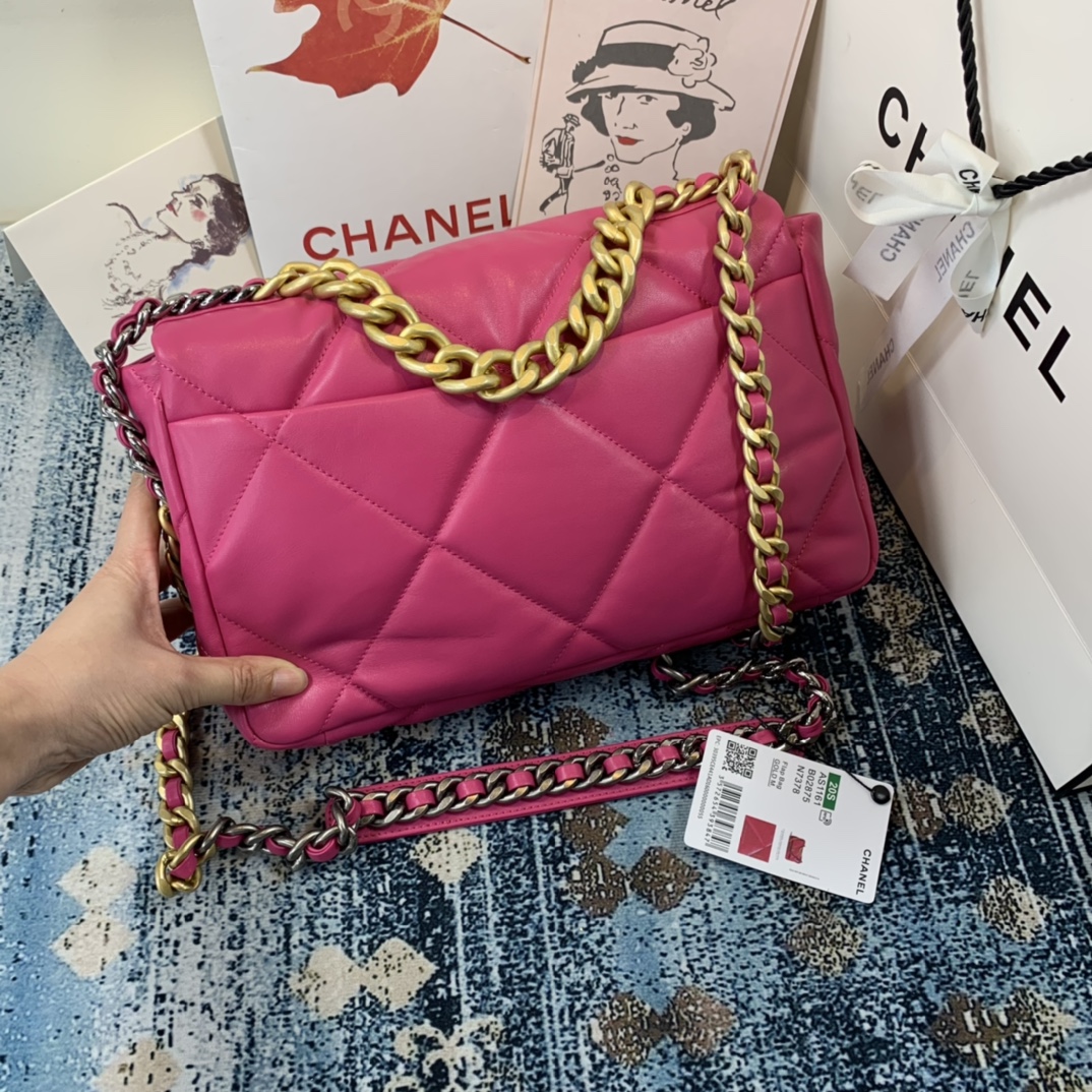 AS1161 chanel 19 large flap bag, CHANEL HANDBAGS