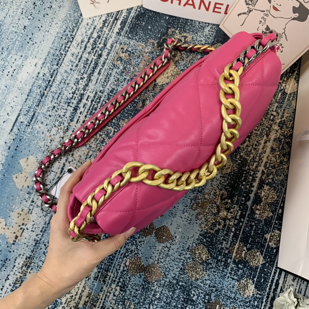 AS1161 chanel 19 large flap bag, CHANEL HANDBAGS