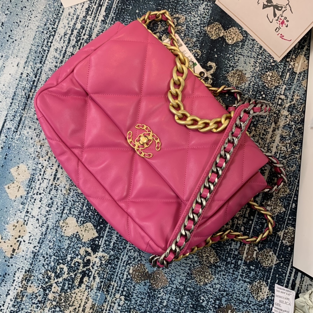 AS1161 chanel 19 large flap bag, CHANEL HANDBAGS