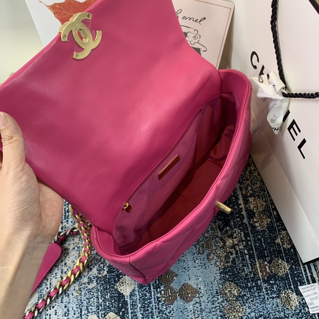 AS1161 chanel 19 large flap bag, CHANEL HANDBAGS