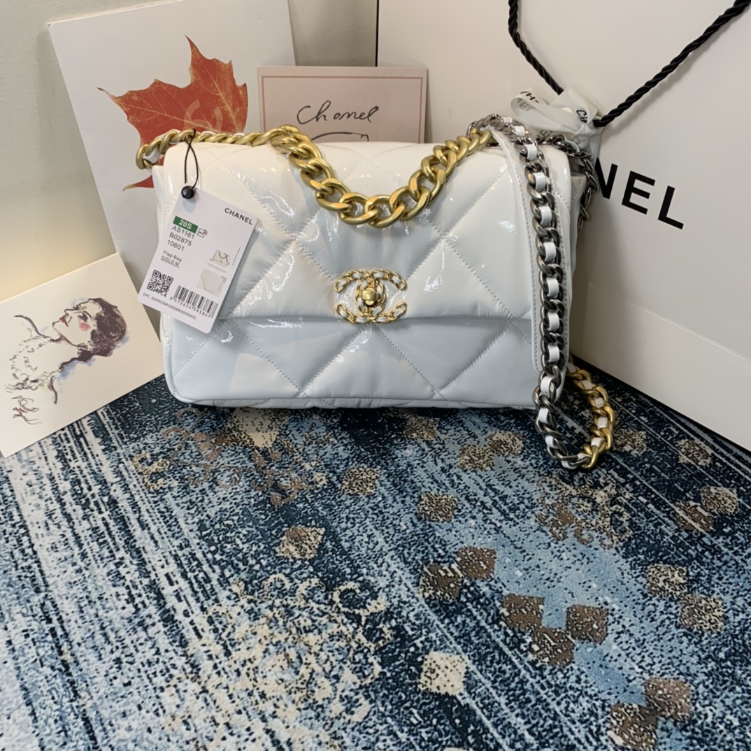 AS1161 chanel 19 large flap bag, CHANEL HANDBAGS